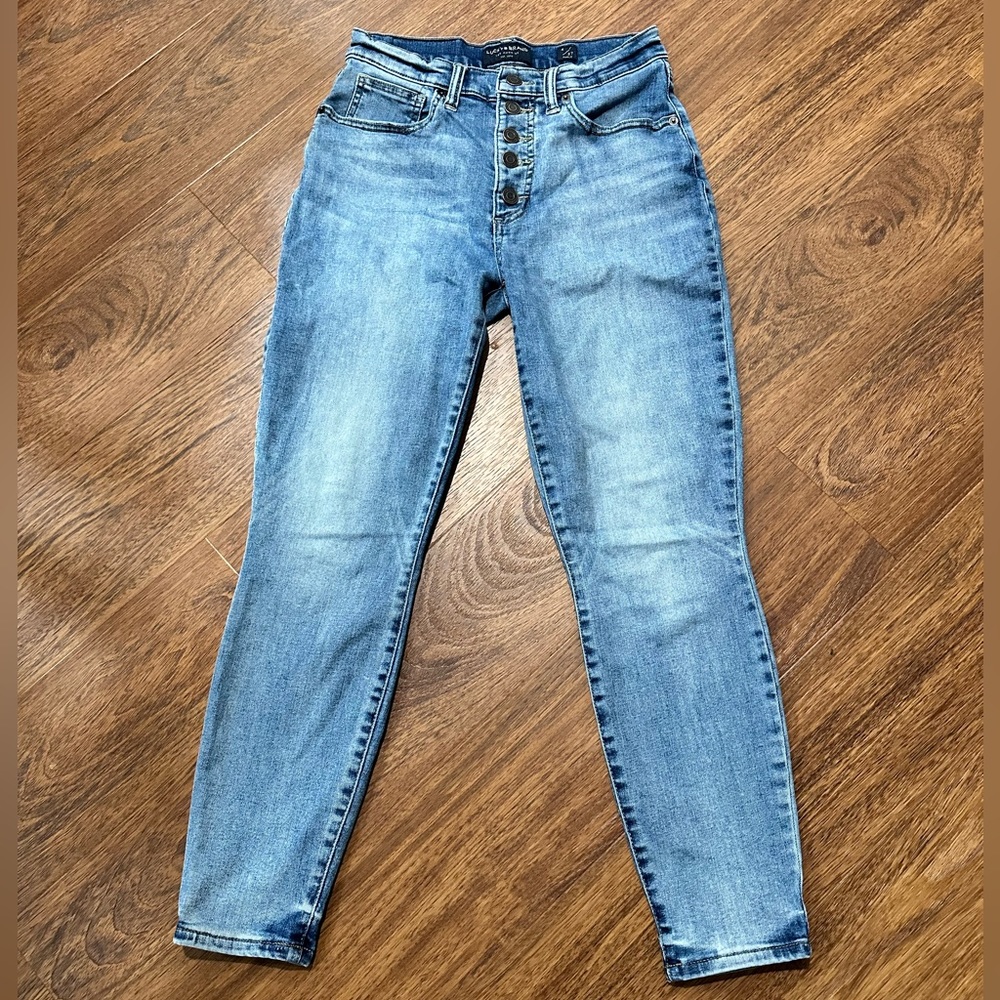 Lucky Brand Bridgette High Rise Skinny Ankle Jeans